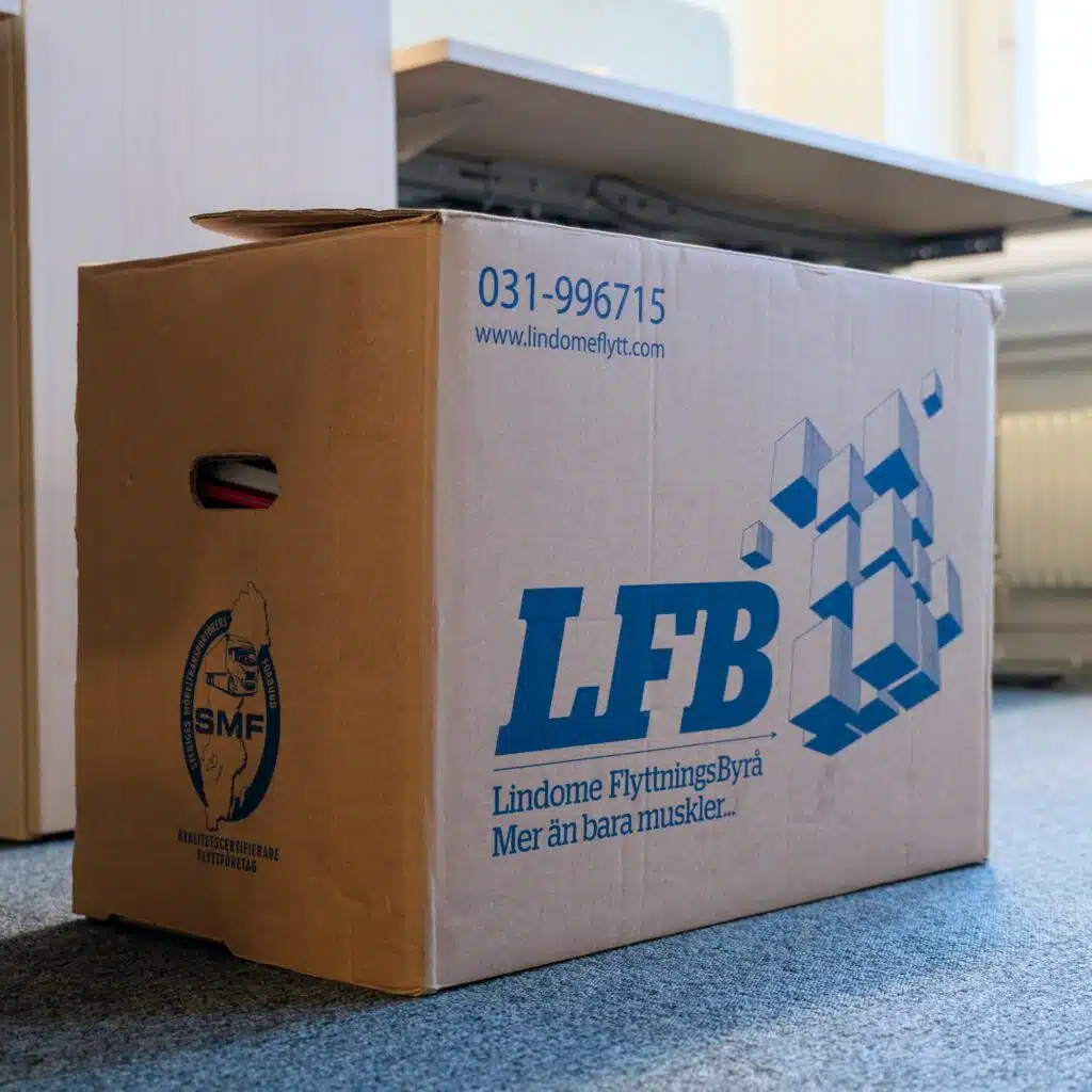 flyttpackning Flyttkartonger från Lindome Flytt packade för flytt